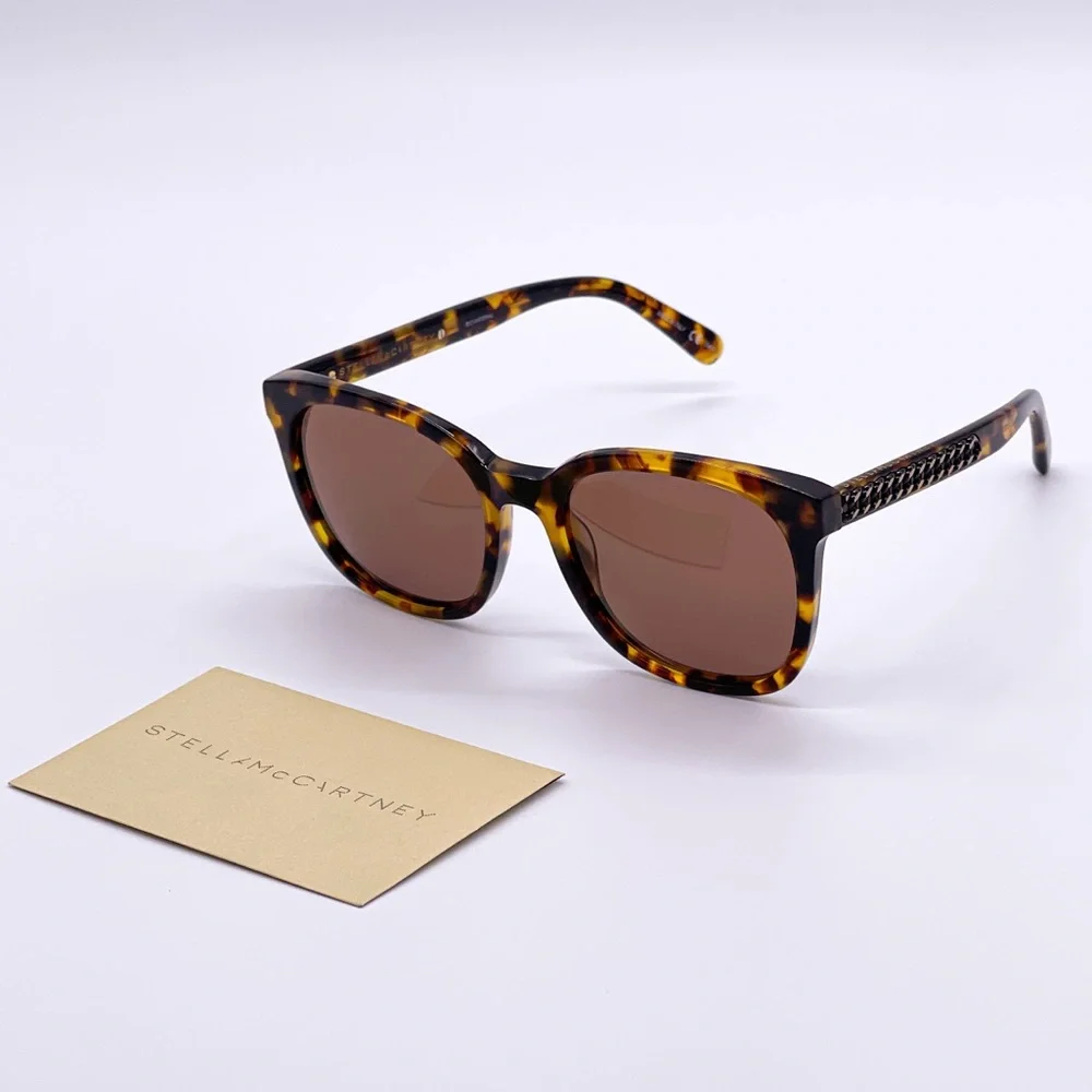 NEW STELLA MCCARTNEY SUNGLASSES SC0096S 004 WOMEN’S EYEWEAR SC 0096S BROWN